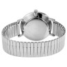Montre Homme Excellanc bracelet acier inoxydable argenté bracelet extensible 42 mm
