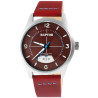 Montre Homme Raptor bracelet cuir véritable rouge falkor