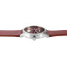 Montre Homme Raptor bracelet cuir véritable rouge falkor