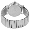 Montre Femme Clasixx bracelet acier inoxydable argenté cadran noir