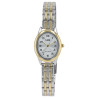 Montre Femme Q&Q bracelet acier inoxydable cadran argenté
