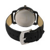 Montre Homme Alain Miller bracelet cuir synthétique noir cadran blanc 45 mm