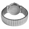 Montre Mixte Clasixx bracelet acier inoxydable argenté bracelet extensible