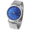 Montre Mixte Clasixx bracelet acier inoxydable argenté bracelet extensible