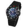 Montre Homme Q&Q noir cadran bleu 42 mm