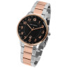 Montre Homme Just Watch bracelet acier inoxydable argenté cadran noir 42 mm