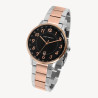 Montre Homme Just Watch bracelet acier inoxydable argenté cadran noir 42 mm