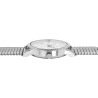 Montre Homme Classique bracelet acier inoxydable argenté bracelet extensible 40 mm