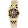 Montre Femme Excellanc bracelet métal doré cadran brun 36 mm