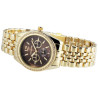 Montre Femme Excellanc bracelet métal doré cadran brun 36 mm