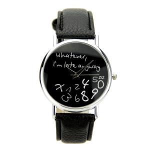 Montre femme et homme original bracelet cuir PU