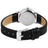 Montre Femme Bahnhof bracelet cuir synthétique noir dateur