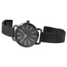 Montre Femme Excellanc bracelet acier inoxydable noir cadran noir 39 mm