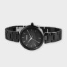 Montre Femme Raptor bracelet acier inoxydable noir pearl