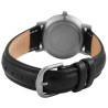 Montre Femme Just Watch bracelet cuir véritable noir cadran noir