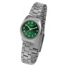 Montre bracelet titane argenté Just Watch Femme cadran vert