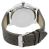 Montre Homme bracelet cuir synthétique gris Excellanc cadran vert
