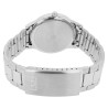Montre Homme bracelet acier inoxydable argenté Q&Q cadran noir 40 mm