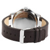 Montre Chill bracelet cuir synthétique brun Homme cadran blanc