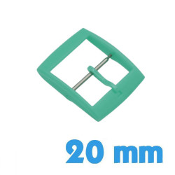 Fermoir ardillon plastique bleu 20 mm pour bracelet montre