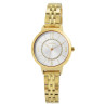 Montre Femme Raptor bracelet acier inoxydable doré cadran argenté