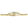 Montre Femme Raptor bracelet acier inoxydable doré cadran argenté
