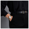 Montre Femme Raptor bracelet acier inoxydable doré cadran argenté