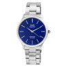 Montre Q&Q bracelet acier inoxydable argenté Homme