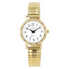 Montre Femme bracelet acier inoxydable doré bracelet extensible 26 mm Classique