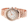 Montre bracelet métal doré rose Femme Excellanc cadran argenté 39 mm