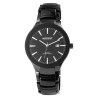 Montre Homme bracelet métal noir Akzent cadran noir 42 mm