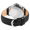 Montre Homme Just Watch bracelet cuir véritable noir dateur 38 mm Troy