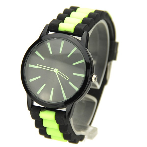 Montre Digitale BNMI 1817G Noir Et Vert - Bracelet Silicone, 3 ATM, Occasion Testée