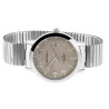 Montre Homme Akzent bracelet acier inoxydable argenté bracelet extensible 37 mm AK1695