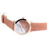 Montre Excellanc bracelet cuir synthétique rose Femme cadran marbré