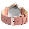 Montre Excellanc bracelet cuir synthétique rose Femme cadran marbré