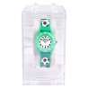 Montre Enfant QBos football bracelet silicone vert livrée en boîte