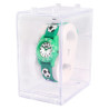 Montre Enfant QBos football bracelet silicone vert livrée en boîte