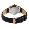 Montre Femme Just Watch bracelet cuir véritable noir cadran blanc 26 mm