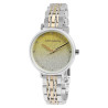 Montre Femme Just Watch bracelet acier inoxydable bicolore cadran doré pailleté