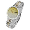 Montre Femme Just Watch bracelet acier inoxydable bicolore cadran doré pailleté