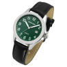 Montre Homme Excellanc bracelet cuir synthétique noir cadran vert