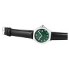 Montre Homme Excellanc bracelet cuir synthétique noir cadran vert