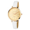 Montre Femme Excellanc bracelet cuir synthétique blanc 38 mm