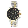 Montre Homme Pierrini bracelet acier inoxydable cadran noir