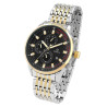 Montre Homme Pierrini bracelet acier inoxydable cadran noir