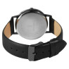 Montre Homme bracelet cuir synthétique noir Excellanc