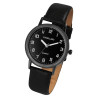 Montre Homme bracelet cuir synthétique noir Excellanc
