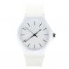 Montre aiguille luminescente blanche