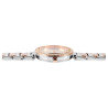 Montre Just Watch bracelet acier inoxydable argenté finition bicolore 33 mm Femme